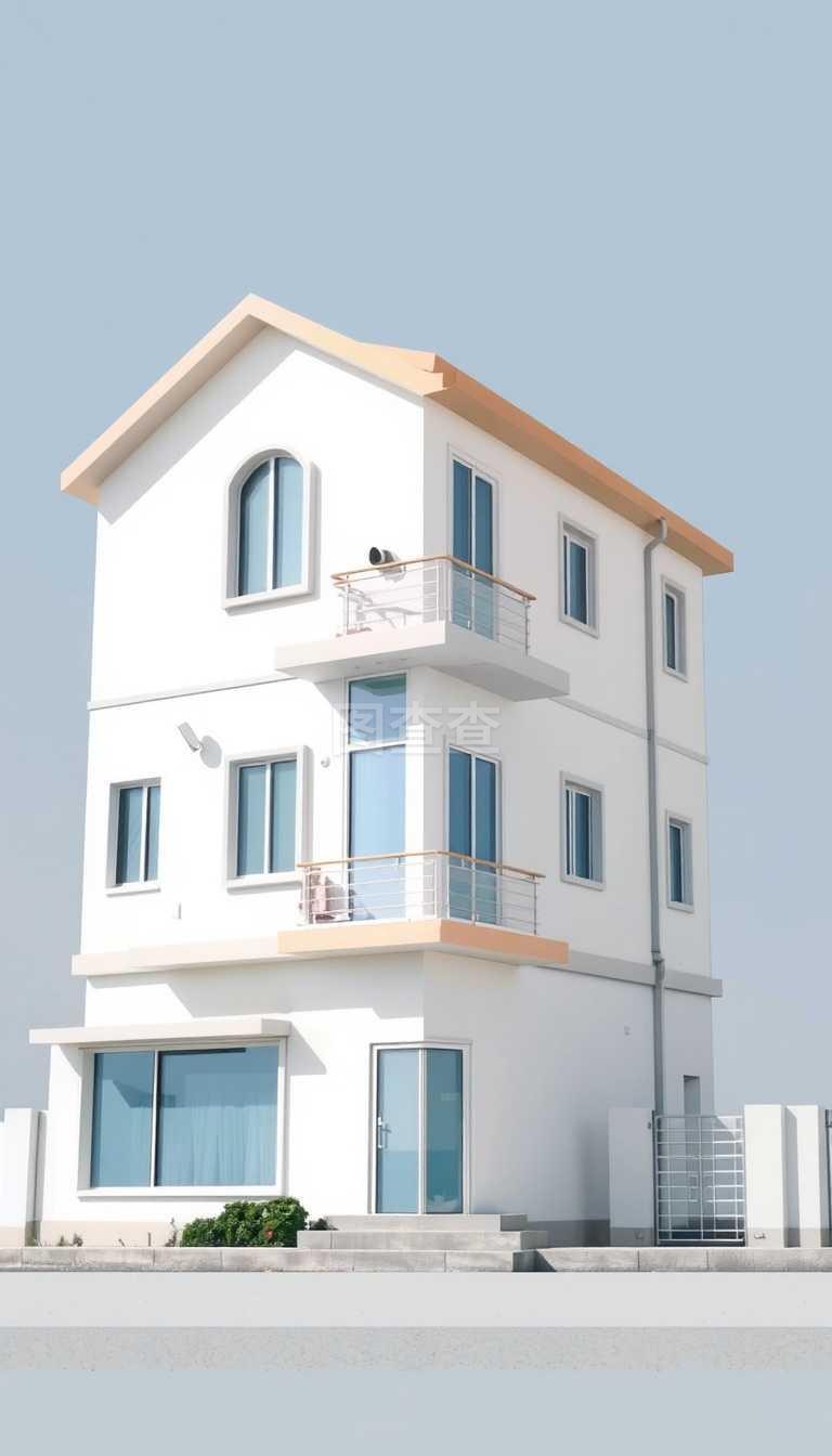 抽象藝術(shù)與未來(lái)居住 探索住宅建筑的矢量設(shè)計(jì)之美